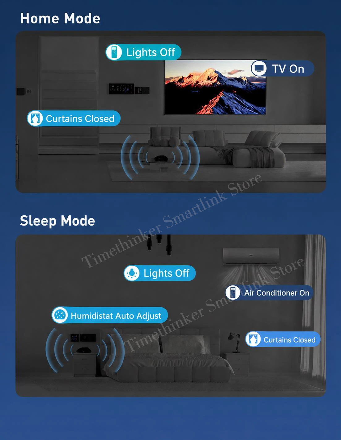 Broadlink RM MAX Hub Upgrade-Version Smart Home Matter WiFi BLE Universalfernbedienung für IR/RF-Geräte für Alexa Google Home HomeKit – Detail 10
