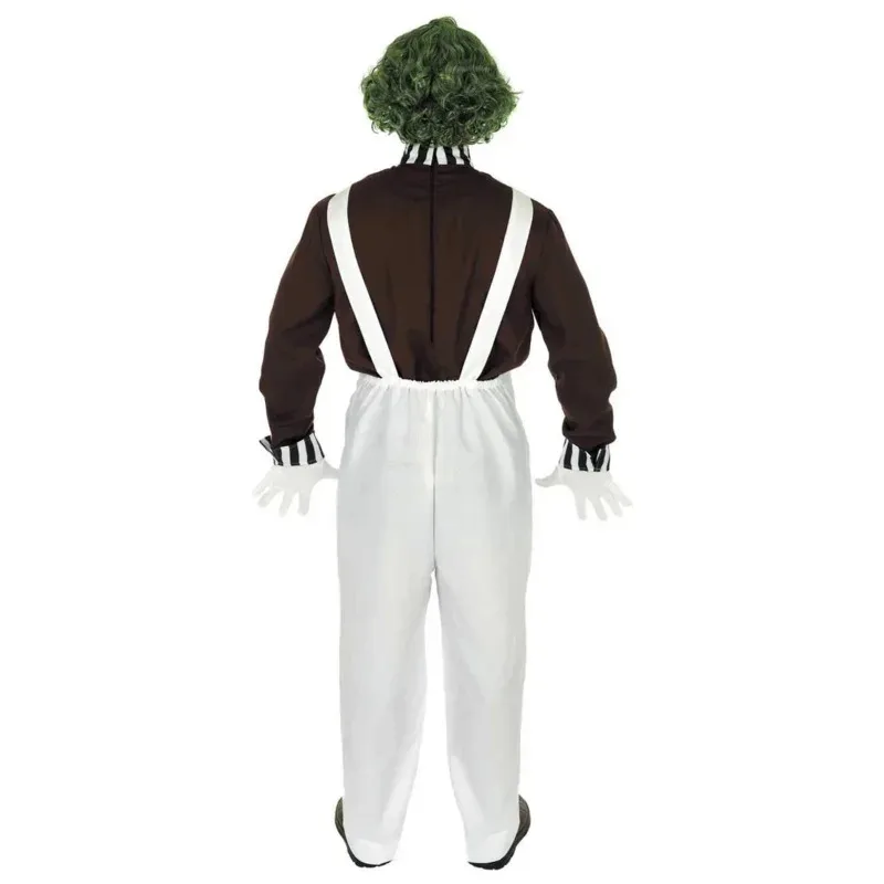 Sky02 Willy Charlie Cosplay Costume Uniform Chocolate Factory Role Play Outfit Full Suit Halloween Oompa-Loompa Clothing Ad88Ji