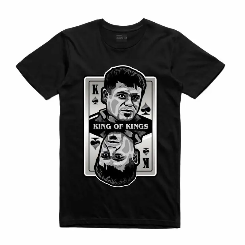 Nueva ropa de calle bajo demanda, cartas, rey de los reyes, CHAPO, camiseta negra pequeña 3XLARGE