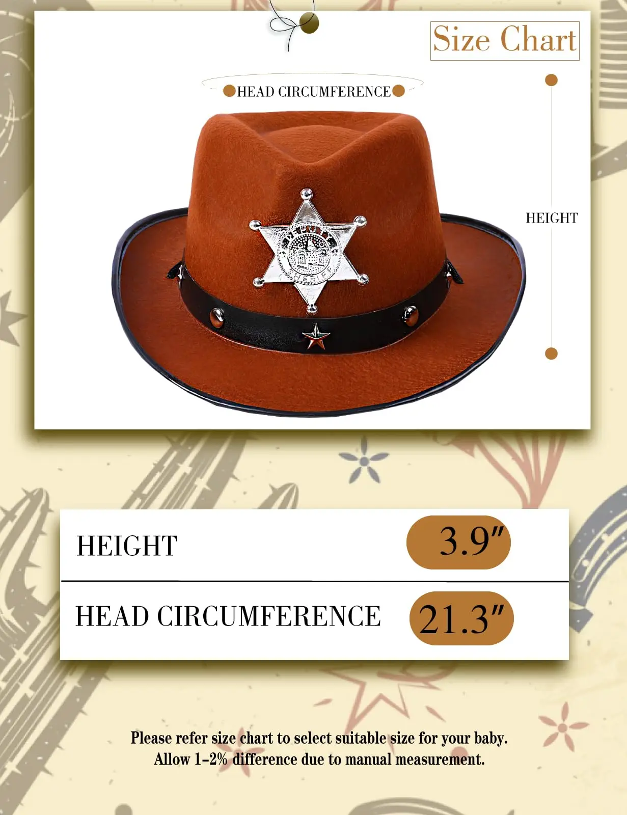 Sombrero de vaca para niños, sombreros de vaquero del oeste para niños pequeños, conjunto de accesorios de vaquera con pañuelo rojo, disfraz de fiesta de Halloween, vestido de 1-3T