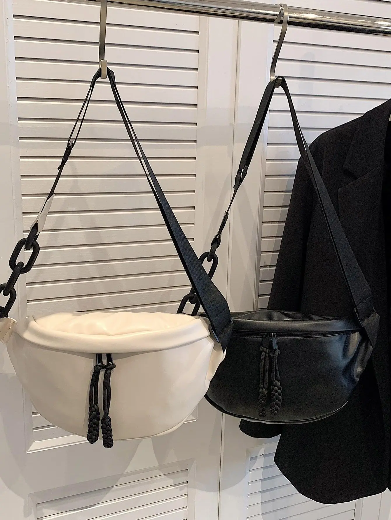 Chest Waist Bag Women's Bag Large-Capacity Bag Leather PU Bag Chest Waist Bag Fashion Messenger Bag Birthday Gift Bag