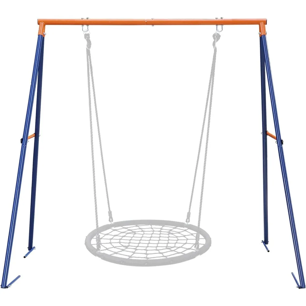 Swing Stand A Frame Heavy Duty Extra Large Full Steel Stand with Ground Stakes for Saucer Swing Chair Web