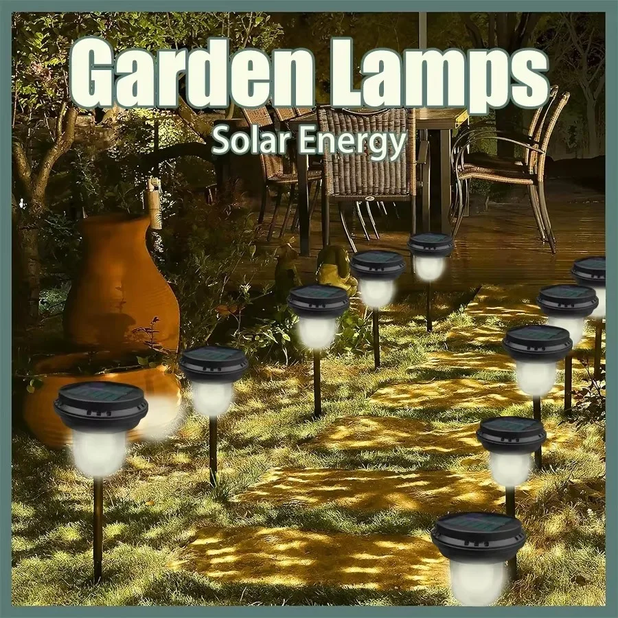 

Solar Outdoor Lights New Garden Lamps Powered Waterproof Landscape Path for Yard Backyard Lawn Patio Decorative LED Lighting