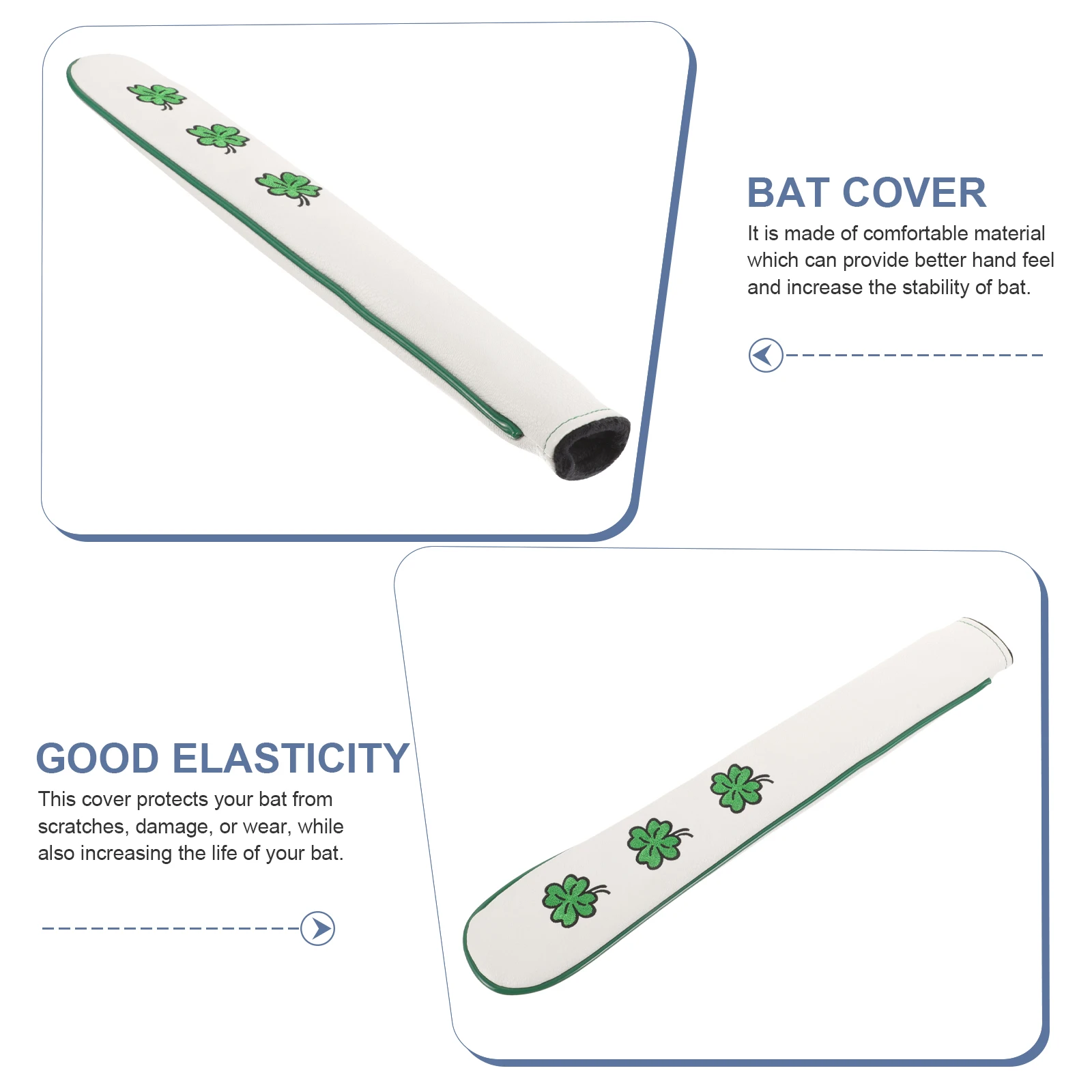 

s Golf Cover Fit Most PU Bat Sleeve Portable Elastic Baseball Bat Holder Protector for Golf Supplies
