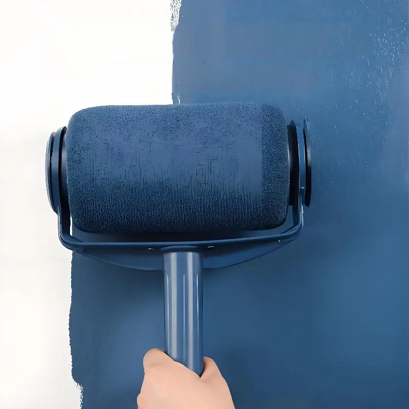 ●1Pc Paint Roller Brush - Handheld Paint Roller - Cleaning Paint Roller - Roller Tool For Painting Room Walls Ceilings Floors
