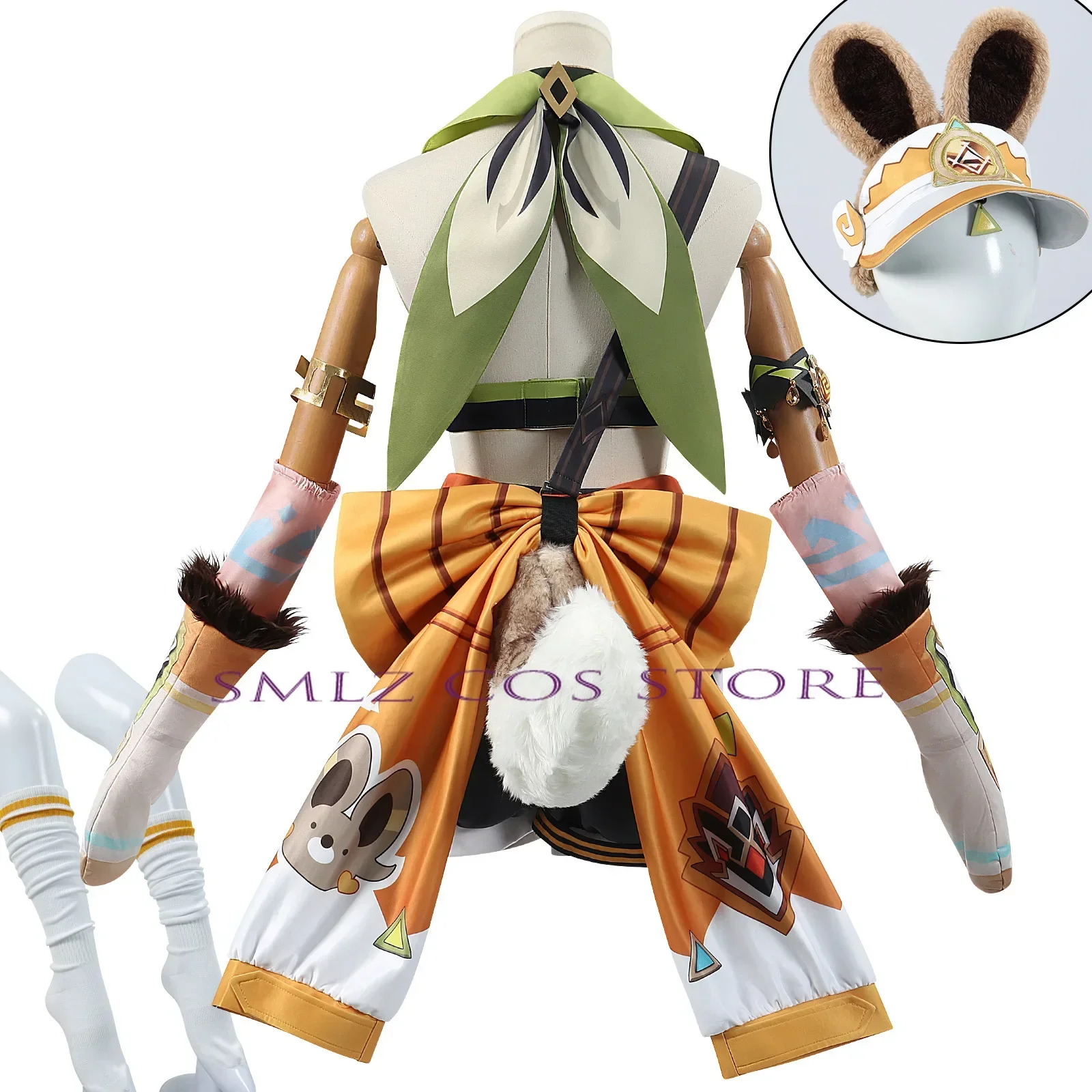 Kachina Cosplay Game Genshin Impact Costume Kachina Cosplay Wig Outfit Costume Full Set Anime Role Play Prop Woman Girl