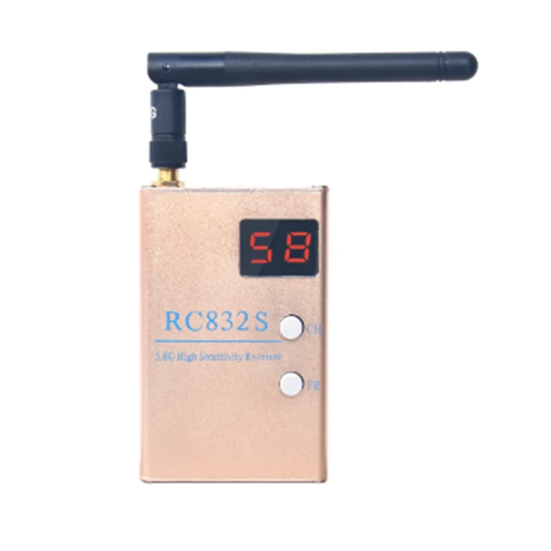 

Приемник FPV RC832 RC832S 5,8G 48CH 600Mw для аэрофотосъемки 5,8 ГГц AV система приемника с A/V и кабелями питания