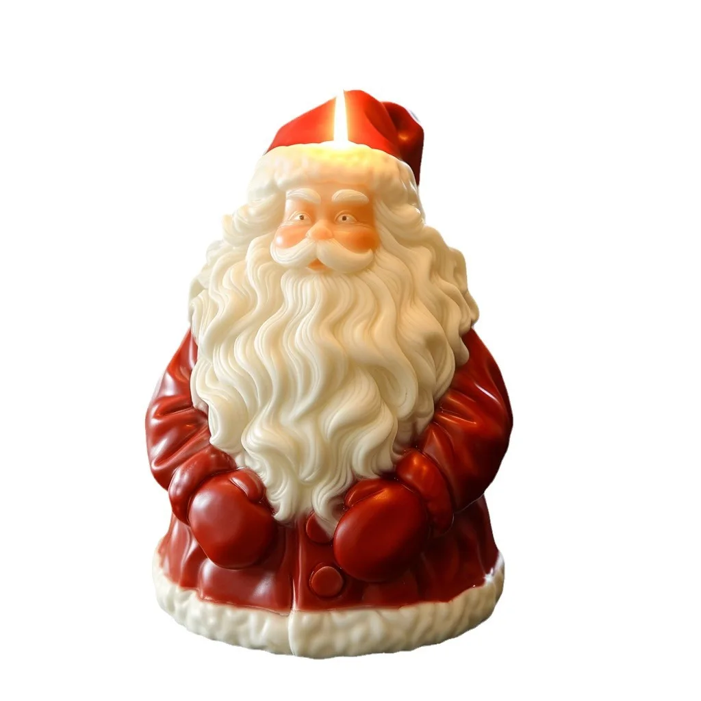 2024 neue Weihnachten Kreative Santa Kuchen Duft Kerzen Diffusor Stein Silikon Form Handgemachte DIY Tabletop Ornament