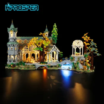 HPROSPER 5V LED remote control light (Model not included) Illuminates your LEGO 10316 Lord of the Rings: Rivendell building blocks