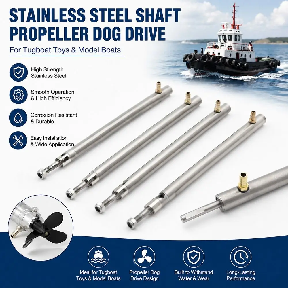 1Pcs L7.5-35cm RC Boat Drive Shaft 4mm 5mm Grease Nozzle Drive Shaft Sleeve Waterproof O-Ring High Speed Bearing