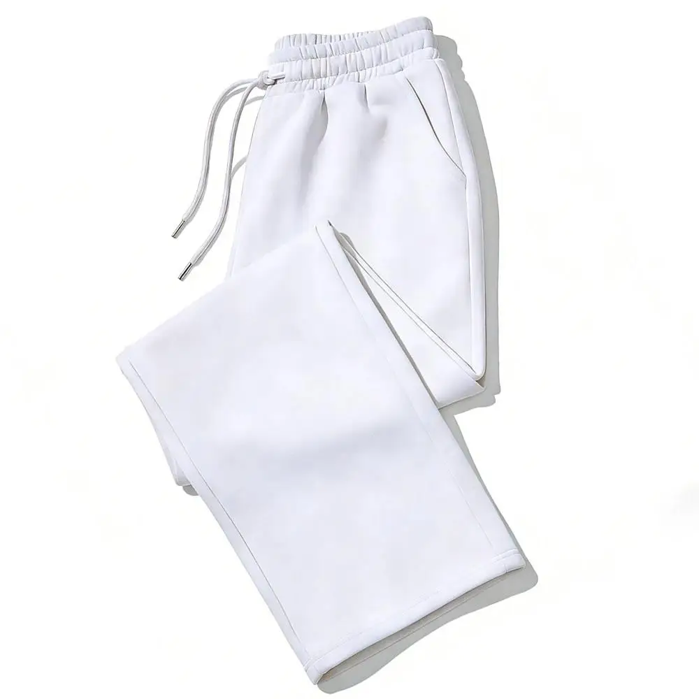 Mens Sweatpants Straight Fit Joggers for Sports and Streetwear Loose Oversized Casual Pant Drawstring Multi-pocket Men Long Pant view 4