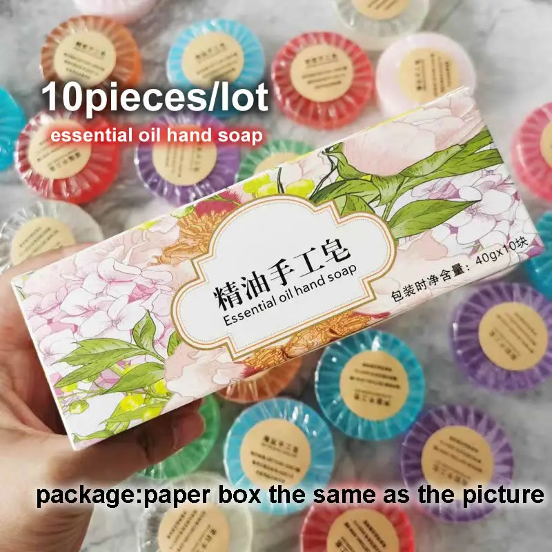 Free Shipping Bathing Tiktok Hot Sale Washing Hand Colorful Fragrance Odour 40g(1.41o.z)x10Pieces Soaps/Box for Gift Presents