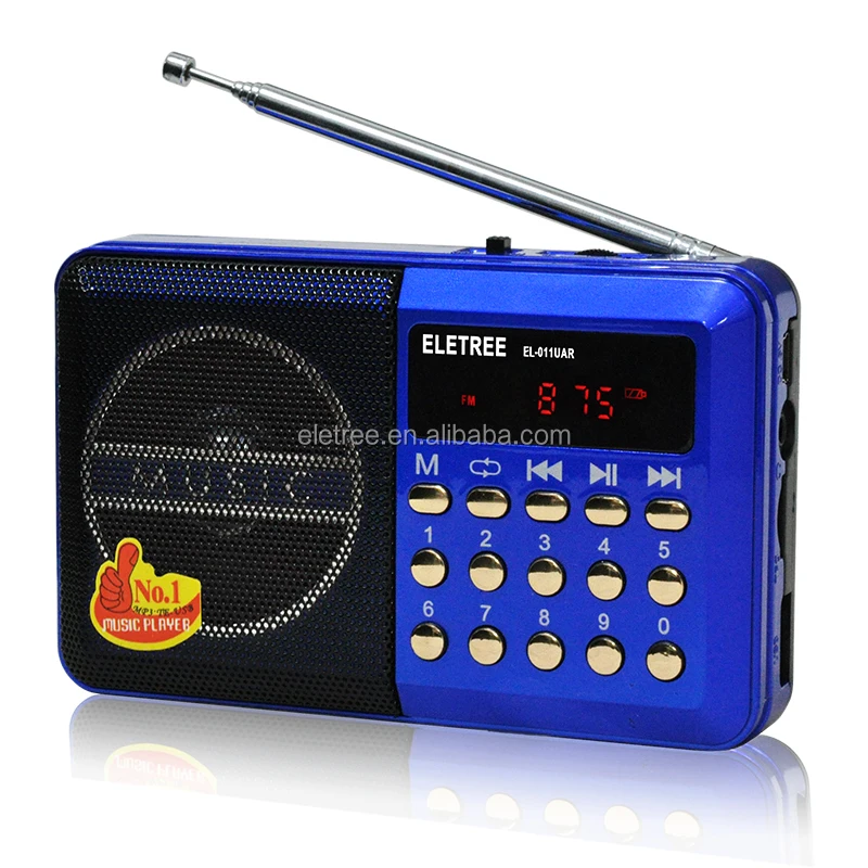 China Joc Portable Small Rechargeable Battery Operated Digital Mp3 Music Islamic Quran Stereo Usb Fm Radio