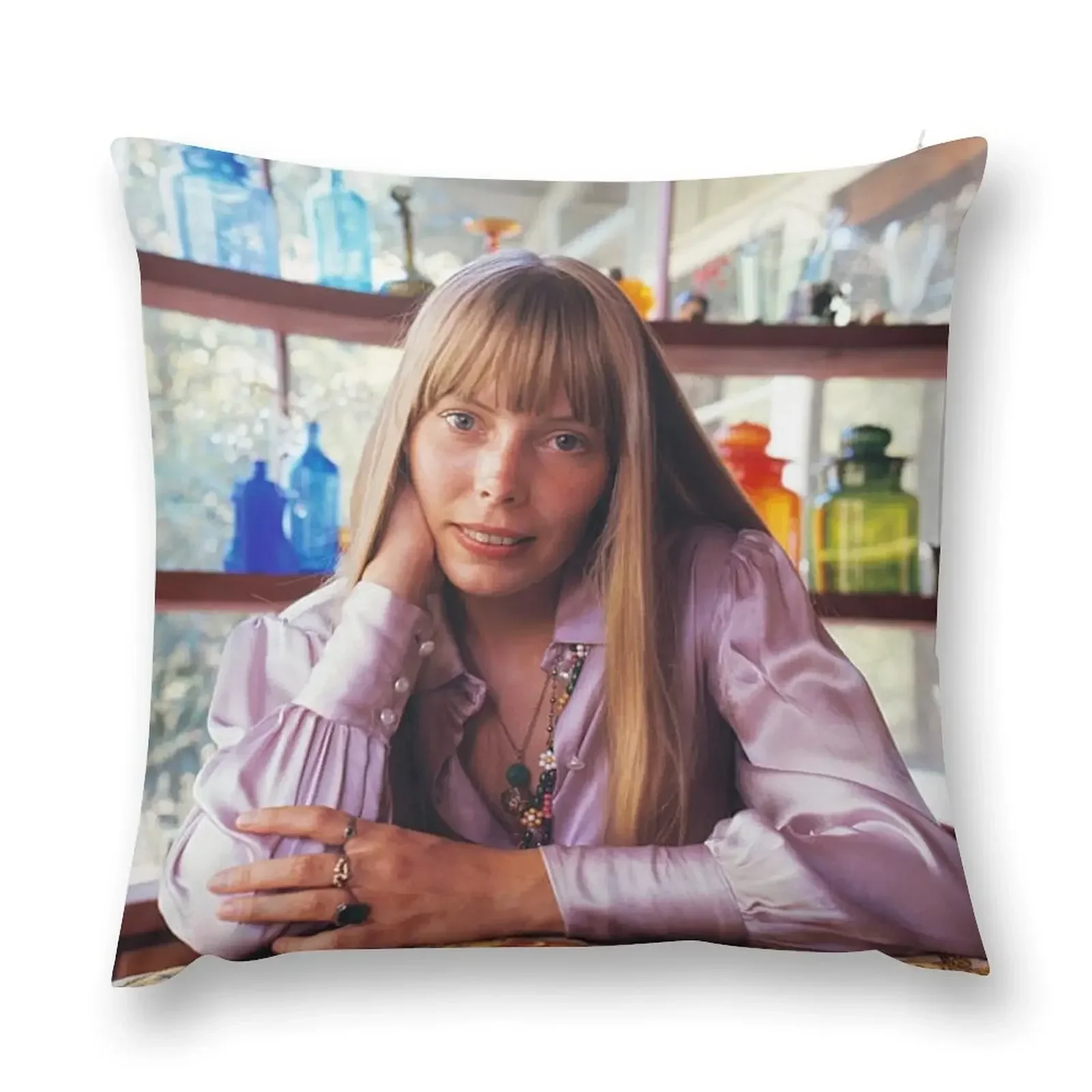 Joni Mitchell Throw Pillow luxury home accessories Sofa Cushion Decorative Cushions Christmas Pillow Covers pillow