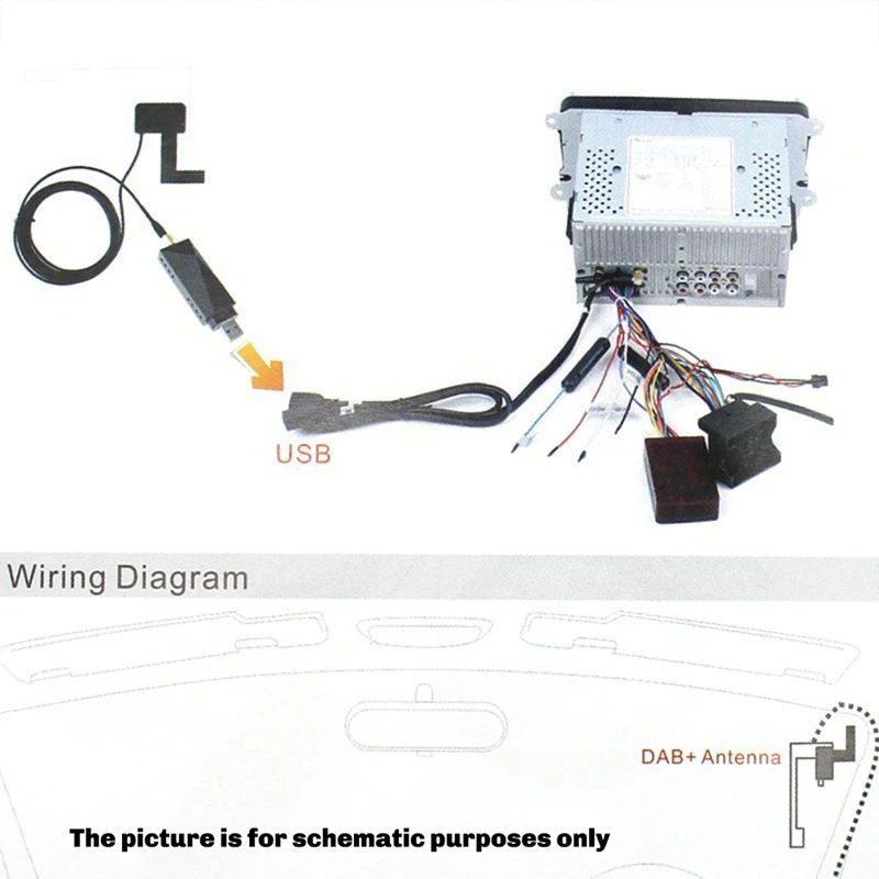 

USB-интерфейс, автомобильная радиоантенна, усилитель, приемник, тюнер, адаптер, усилитель сигнала, модуль ключа для Android 5,1 +-ABLA