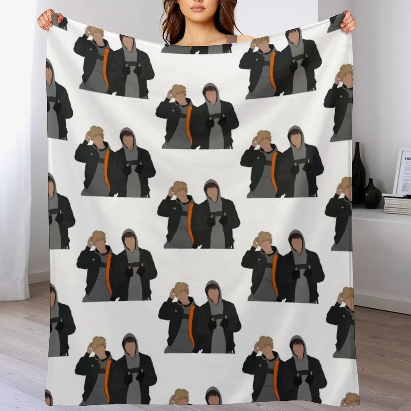 sam and colby Throw Blanket