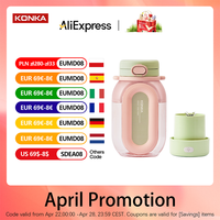 KONKA 1L USB Rechargeable Portable Electric Juice Blender 1800 RPM BPA-Free Compact Design for Smoothies Travel Friendly KGZJ-10