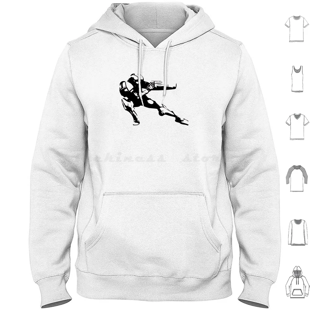 Samus Hoodie cotton Long Sleeve Samus Metroid Prime