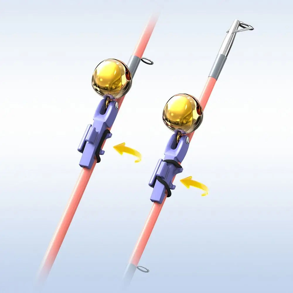 1/3/5PCS High Sensitivity Fishing Bite Alarm Bell Anti-Corrosion Lightweight Rod Tip Fishing Alert Secure Clip Alloy Material