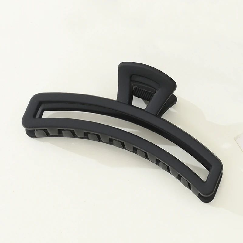 Горячие матовые однотонные заколки телесного цвета для волос, элегантные зажимы для волос большого размера, повседневные аксессуары для волос для женщин и девочек