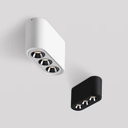 Faretto a soffitto a LED Aisilan apparecchi di illuminazione magnetici montati su superficie con faretto a Chip COB ad angolo regolabile da 12W