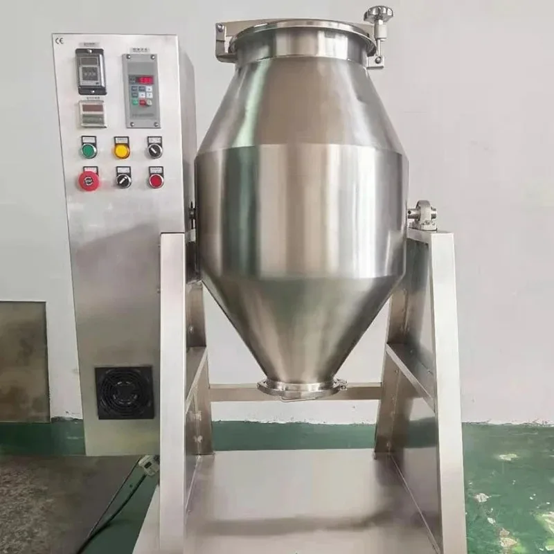 Mixing Food Dry Rotary Machine Stainless Steel Rotating Drum Powder Mixer