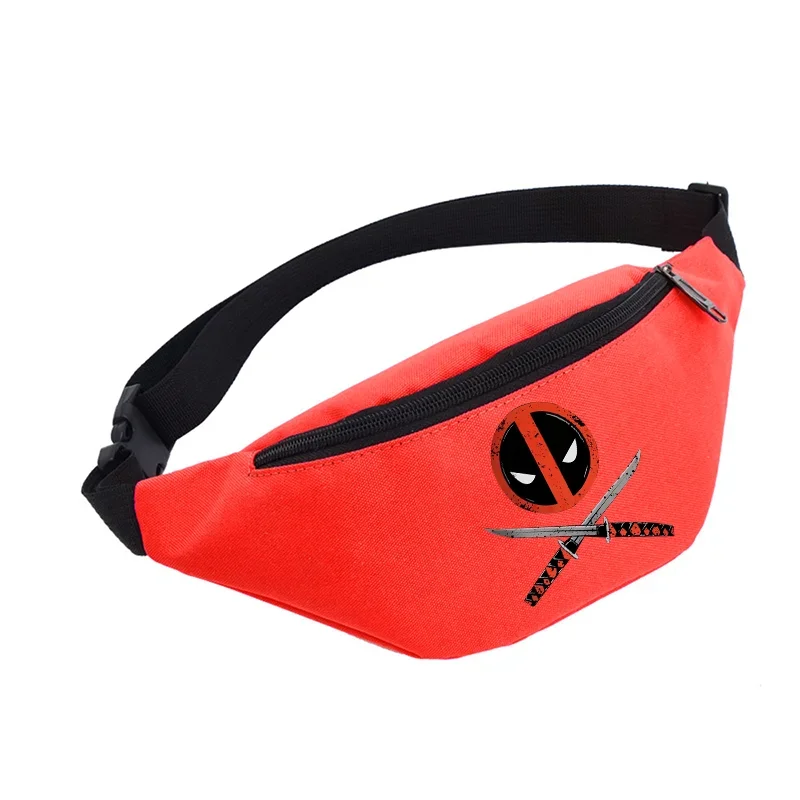 Deadpool & Wolverine Waist Bag Oxford Waterproof Waist Packet Mobile Phone Package Multifunctional Cycling Shoulder Bags Gift