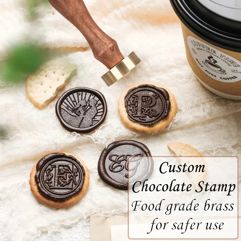 مخصص الشوكولاته Stampdiy الشوكولاته شعار تصميم شخصية ختم الغذاء الصف ختم لديكور كب كيك الزفاف عيد الأم