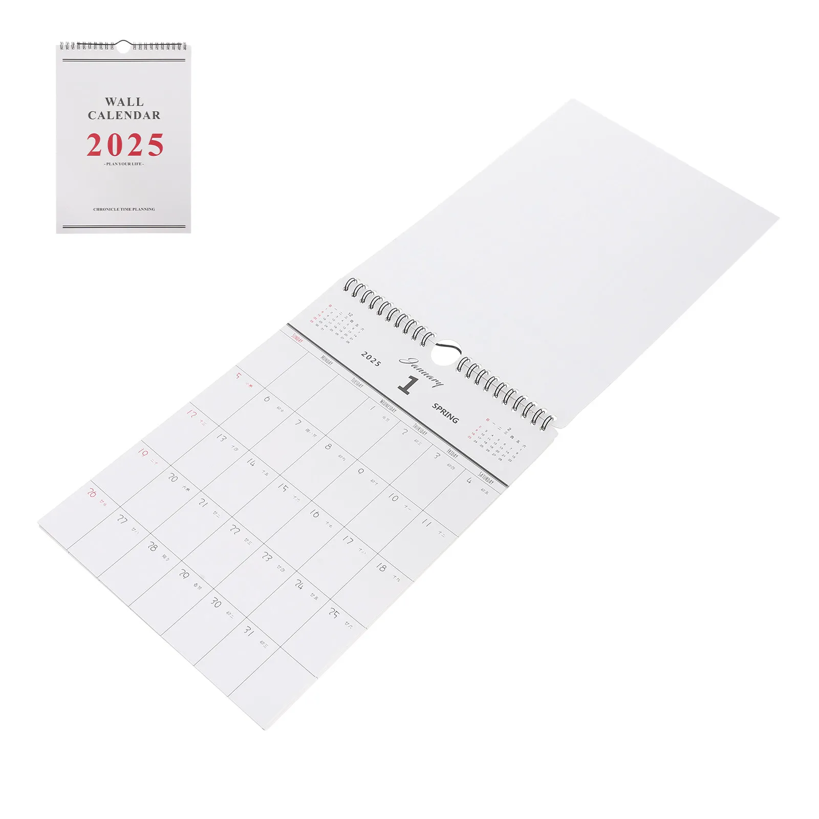 

Wall Hanging Calendar 2024-2025 16 Months Paper Monthly Planner Office Home School Note Calendar Organizer Work Tracker