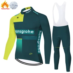 2024 Boraful Hansgrohe man Thermal Fleece roupa ciclismo feminina bicycle clothing wielerkleding heren cycling winter sport set