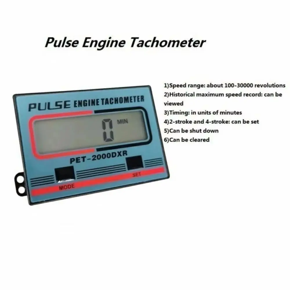 100-30000RPM Gauge Digital Tachometer Tach Hour Meter for ATV Lawn Mower 2/4 Stroke Engine Spark Plugs Motorcycle Accessories - Image 4