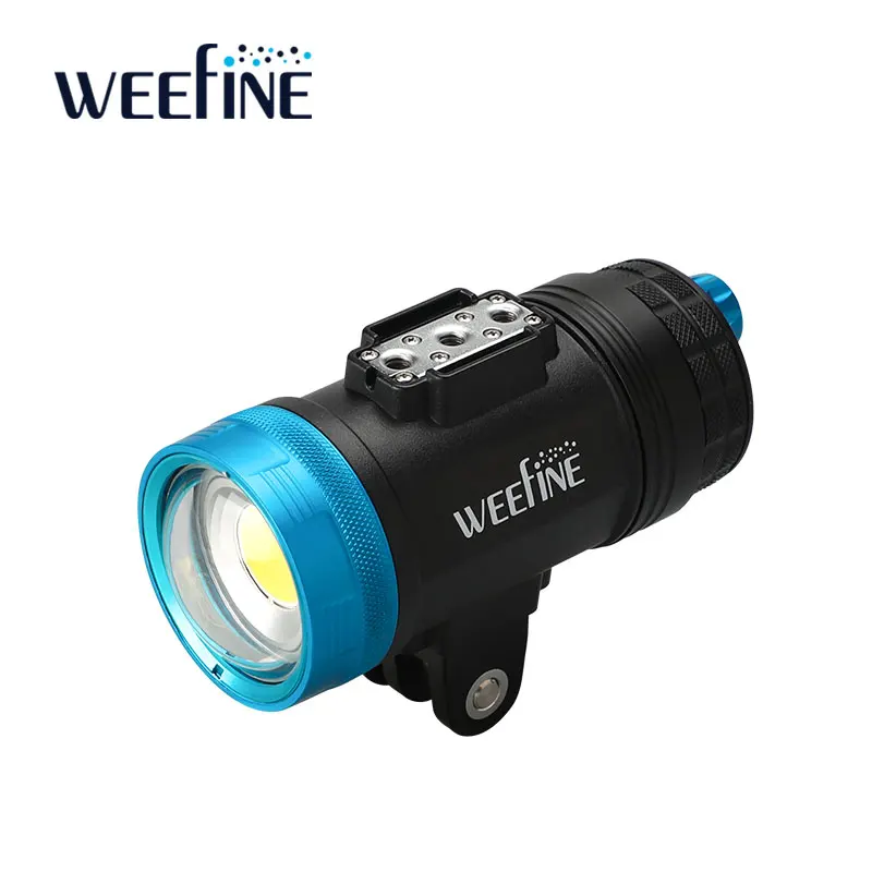 WEEFINE WF099 Solar Flare 7000-Lumen Waterproof Video Light & Strobe Mode Underwater Photography Lamp Scuba Diving Flashlight