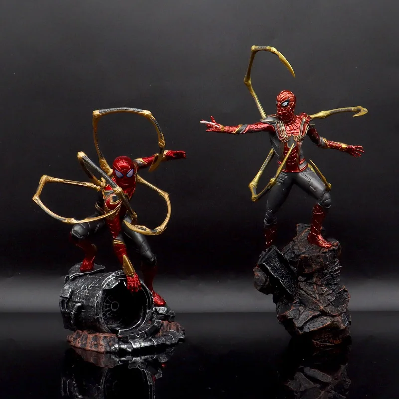 

Фигурка супергероя Человека-паука, Человек-паук, стоячая поза, аниме, коллекция украшений, игрушки, модель, подарки
