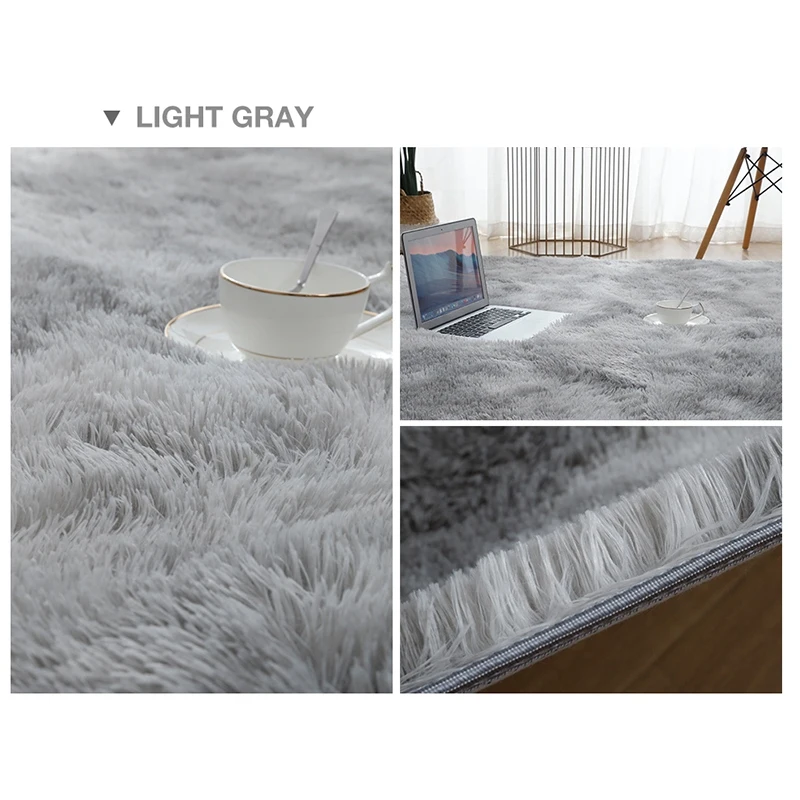 Tie-Dye Gradient Color Carpet Bedroom Living Room Coffee Table Mat Long Hair Washed Floor Mat