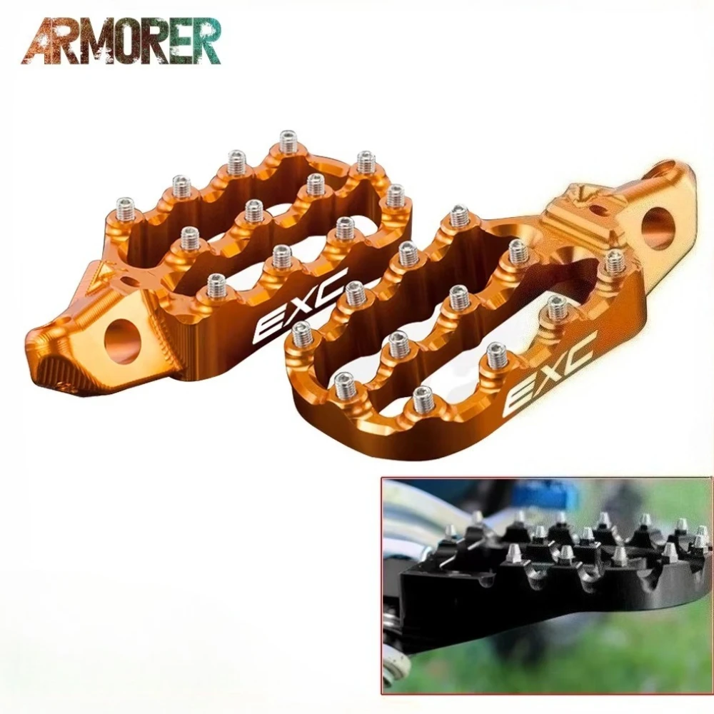 Motorcycle Accessries Foot Pegs Rest Footrests Pedals For EXC EXC-F EXC-TPI 125 250 300 450 530 125exc 2017 2018 2019 2020