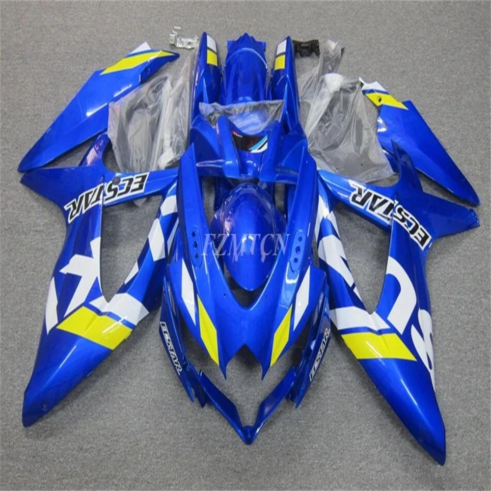 

Новый комплект обтекателей из АБС-пластика подходит для Suzuki GSX-R 600 750 K8 2008 2009 08 09 10, кузов голубого цвета на заказ