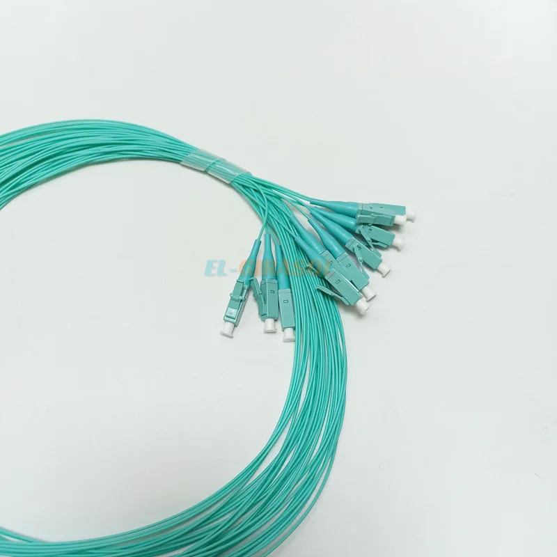 50 PCS High Quality Fiber Optic Pigtail OM3 LC UPC Connector Pigtails 0.9MM 1.5 Meter Length Fiber Optic Pigtails FTTH