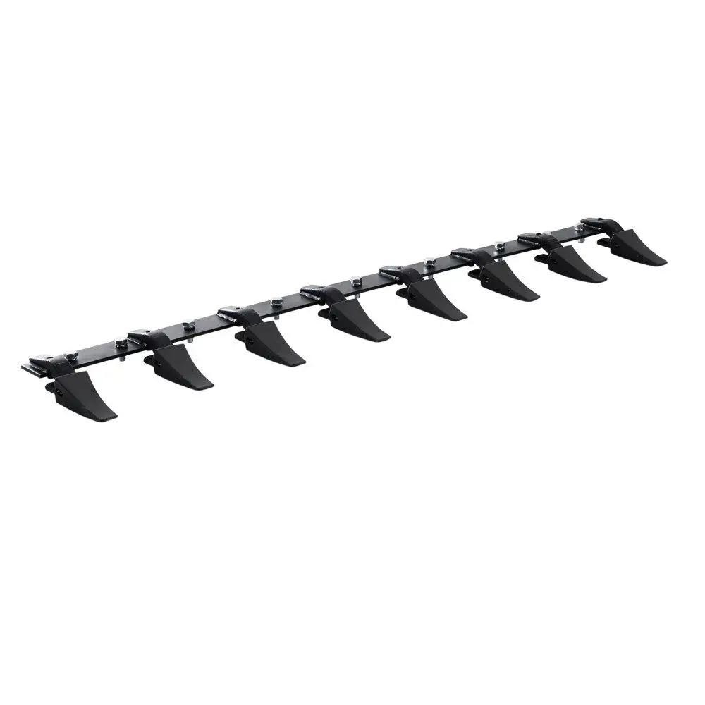 

Heavy Duty Tractor Bucket Tooth Bar 66 8 Teeth for loader Skidsteer 4560 lbs Bolt On Design