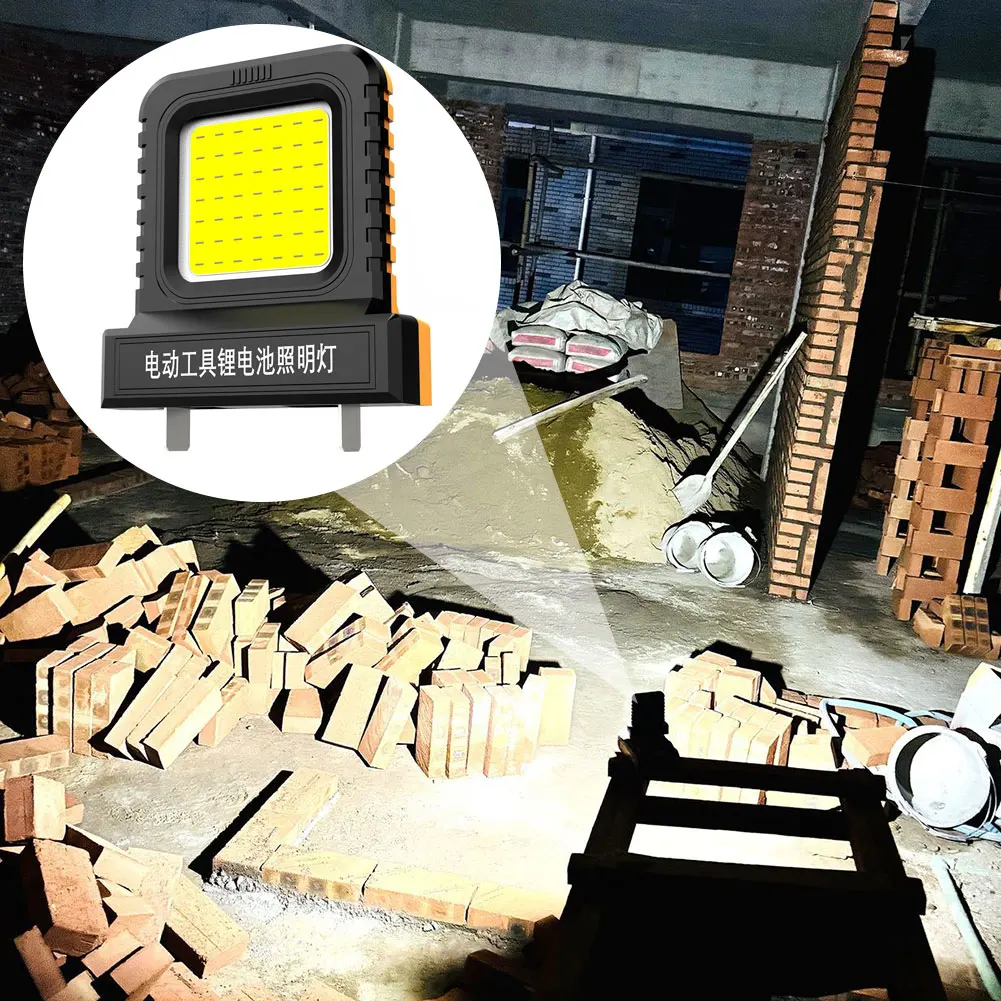 Power Tool Accessories LED Work Light for Makita for Milwaukee for Dewalt for Bosch for Dayi Lomvum Zhipu 18V-21V Li-ion Battery