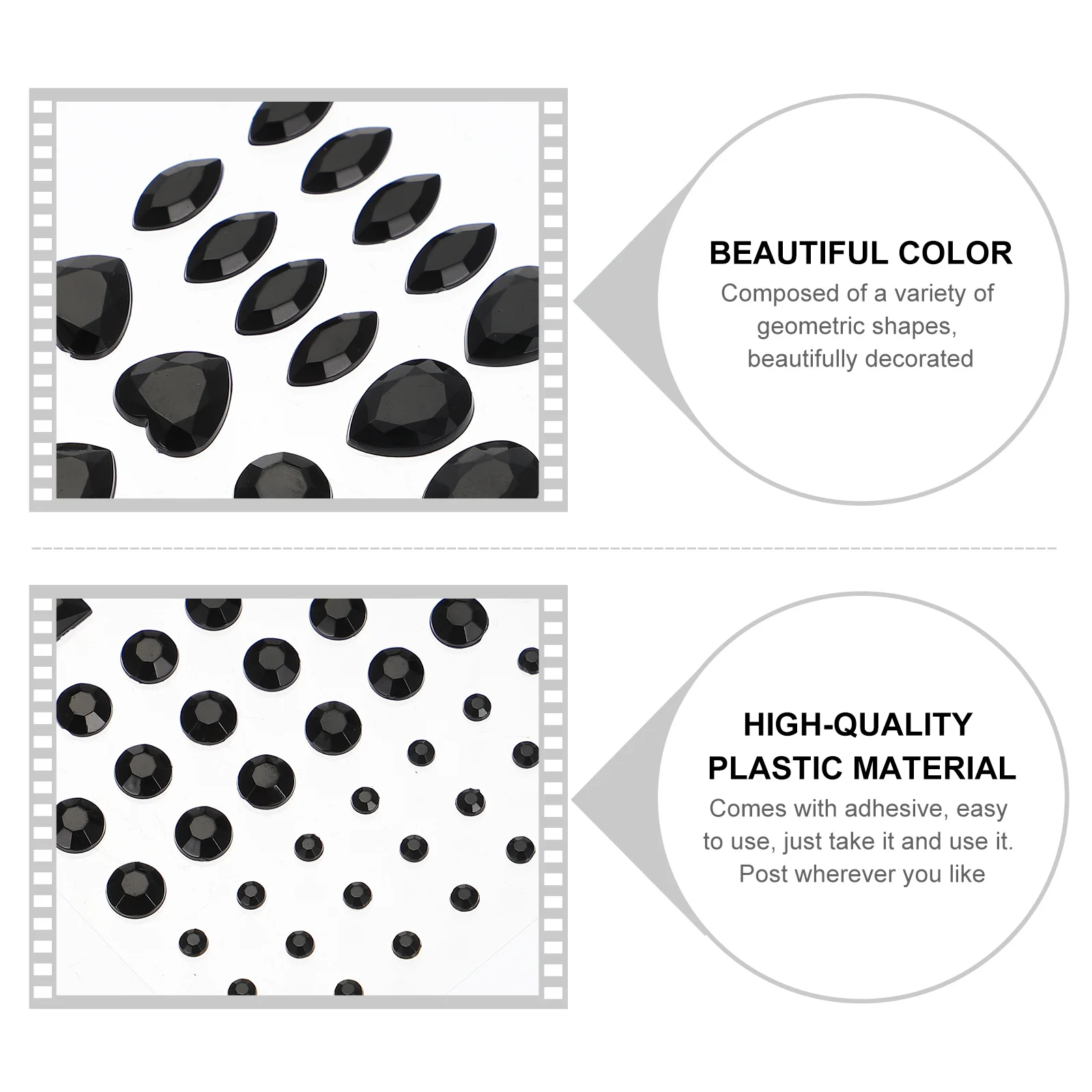 

Acrylic Diamond Stickers 3D Diy Craft Jewelry Making Supplies Rhinestone Adhesive For Handmade Accessories