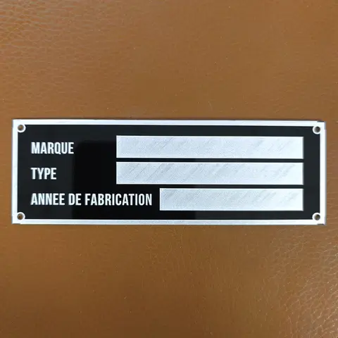 Aluminum Blank VIN Serial ID Tag Plate for Car Truck Trailer RV Camper - Vehicle Equipment Identification Tag