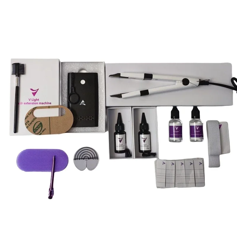 V light hair extension machine kit high-end connection technology in hair extensions tools/Quick hair extensions tool/ hot sales