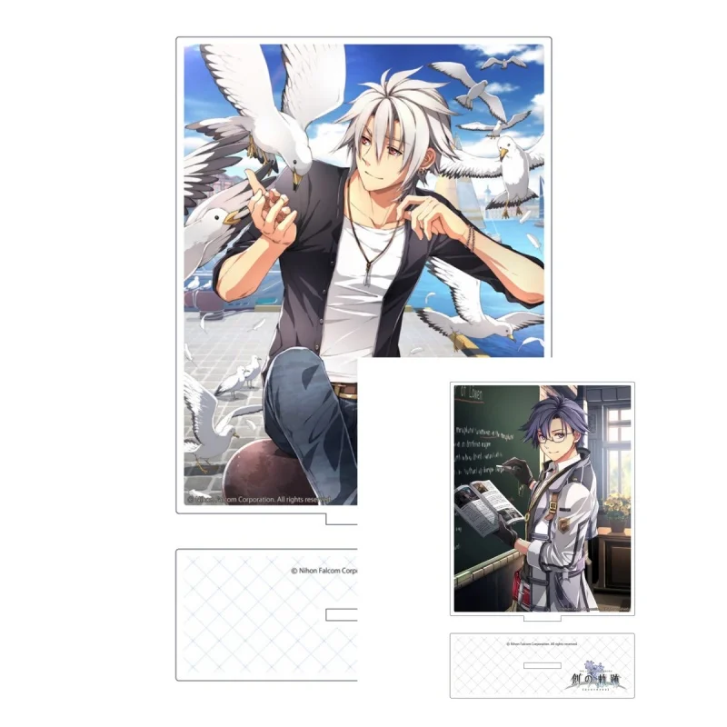 Game The Legend of Heroes:Kurono Kiseki  Acrylic stand standing Celine Rufus Albarea Stand Plate Prop Decor holiday gift