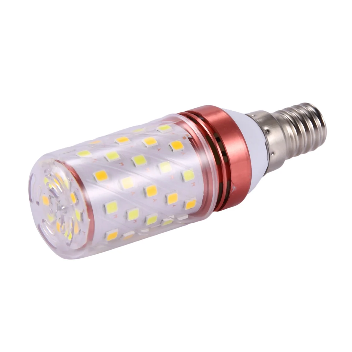 A71P 4X 3 درجات حرارة اللون المتكاملة SMD LED مصباح الذرة E14 AC85V - 265V أبيض دافئ عالي الضوء 12W #6
