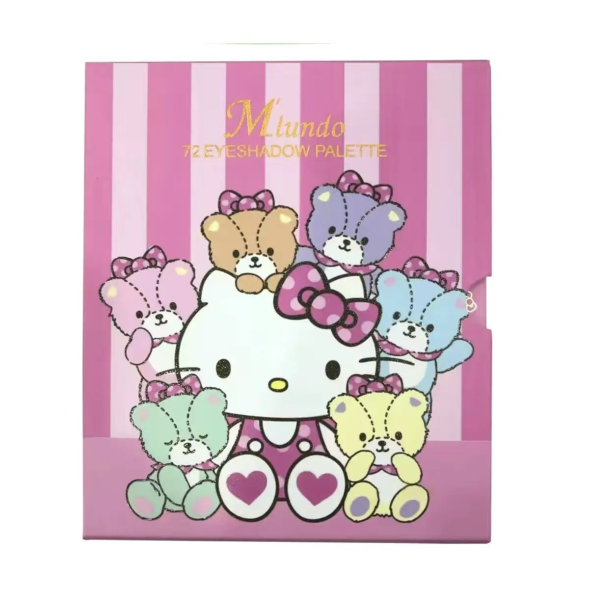 Kawaii Hello Kitty Eye Shadow Palette Stage Cos Makeup Artist Dedicated Matte Child Student Daily Necessities Christmas Gift