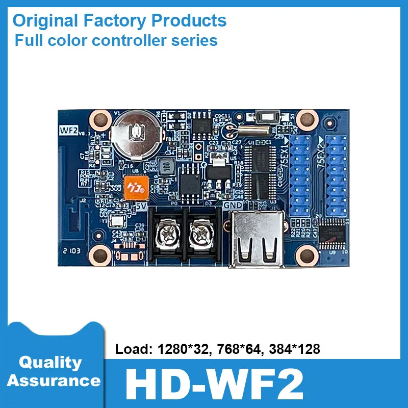 HD-WF2 Full Color Controller HUB75 LED Panel Pixel Display LED Digital Sign LED Display Screen With WiFi USB Port Control Card