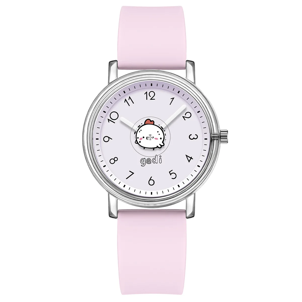 Women Watch Candy Color Silicone Digital Watch Simple Student Watch Cartoon Round Dial Waterproof girles Fashion Quartz Watches