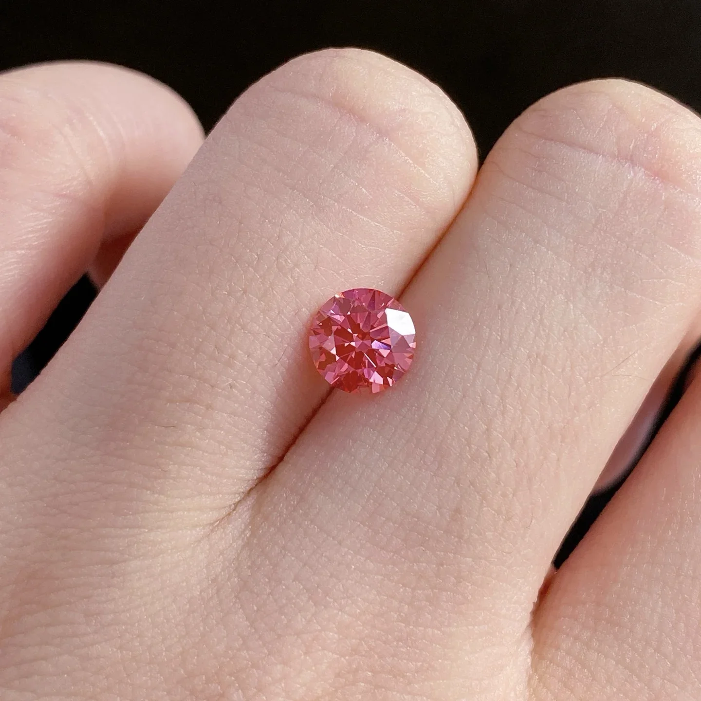 FCGJHW Jewelry 1CT VS1 Fancy Vivid Pink Lab Grown Diamonds with IGI Certificate Round Shape Color Diamond Wholesale 2026