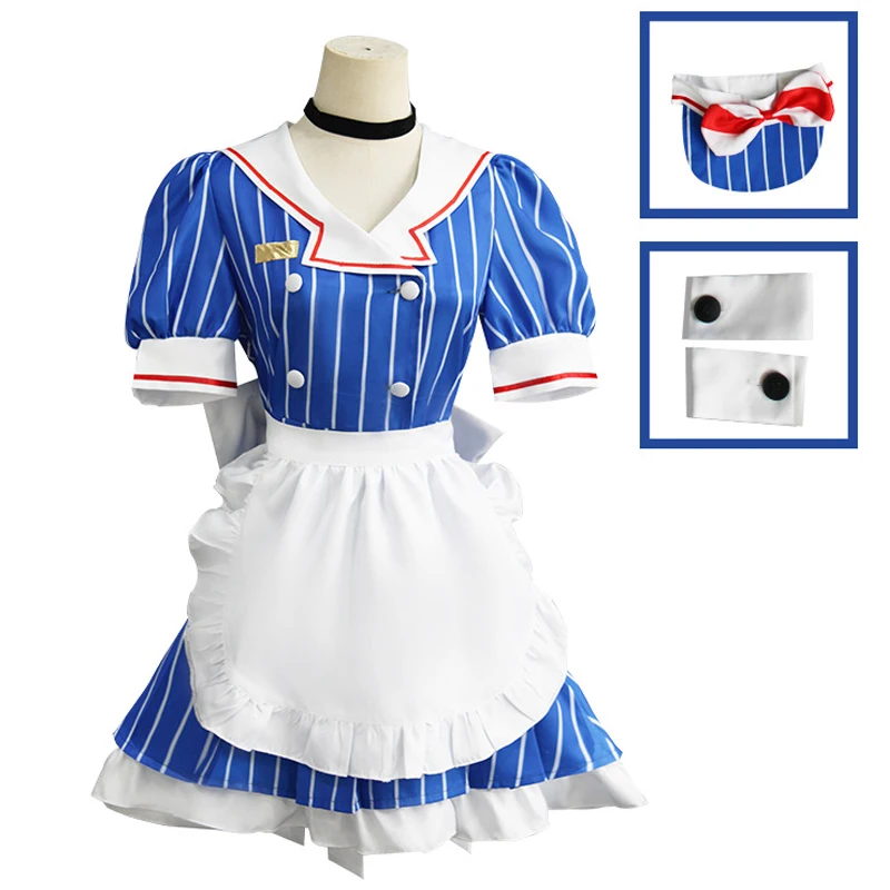 Miku Cosplay Costumes Mesmerizer Blue Dresses Underskirt Anime Uniform Halloween Carnival Party Dressing For Women