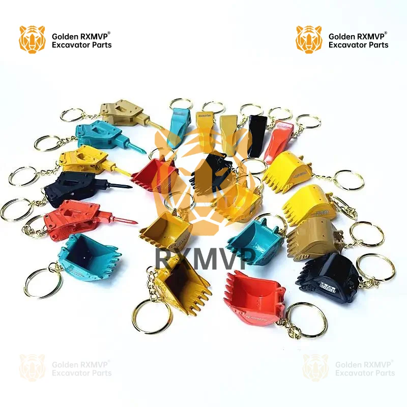 Alloy key chain Bucket key chain Bucket tooth key chain Hammer creative hanging buckle Send friends Exquisite hanging buckle